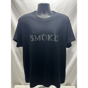 AMIRI T Shirt Short Sleeve Smoke Graphic Cotton T-Shirt Marshmallow Size XL